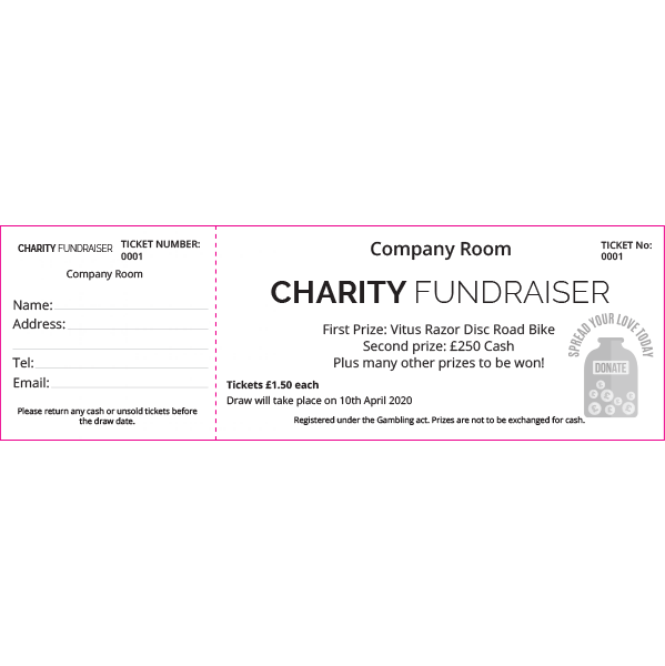 Charity Ticket 2 (Blk & White)