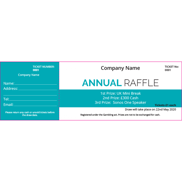 Annual Raffle Ticket (Colour)