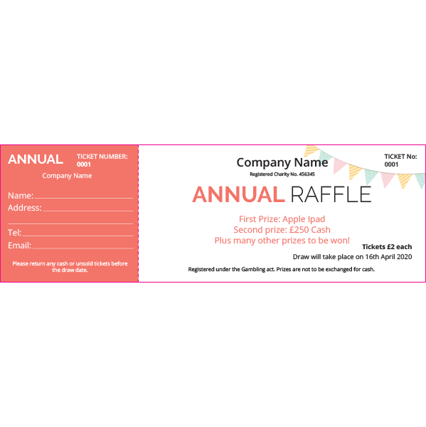 Annual Raffle Ticket 2 (Colour)