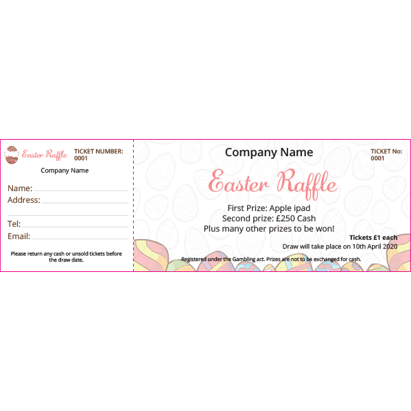 Easter Raffle Ticket 2 (Colour)