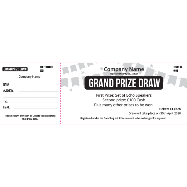 General Raffle Ticket 2 (Blk & White)